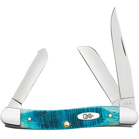 Case XX 25597 Medium Stockman Caribbean Blue Bone