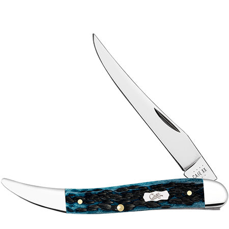 Case XX 51855 Medium Texas Toothpick Mediterranean Blue Bone