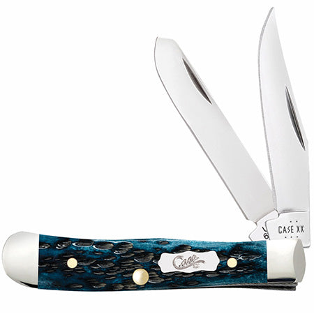 Case XX 51862 Tiny Trapper Mediterranean Blue Bone