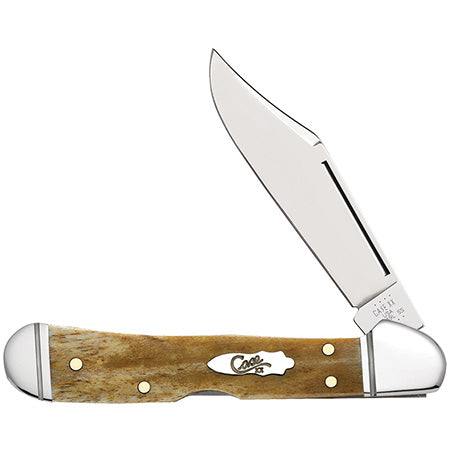 Case XX 58186 Mini Copperlock Smooth Antique Bone