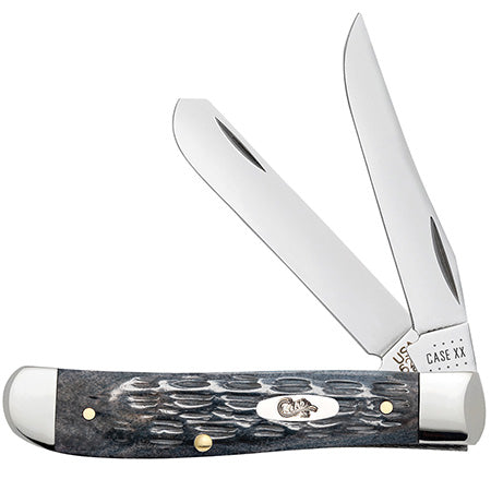 Case XX 58414 Mini Trapper Jigged Gray Bone