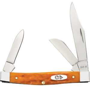Case XX 26562 Medium Stockman Persimmon Orange Bone