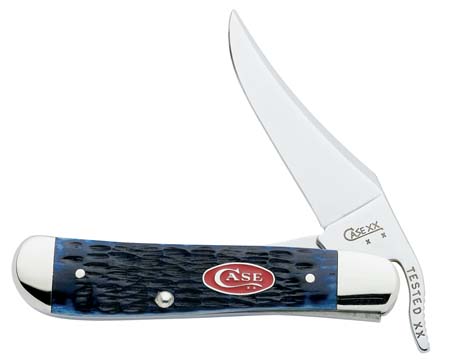Case XX 7057 Russlock Navy Blue Bone Jigged