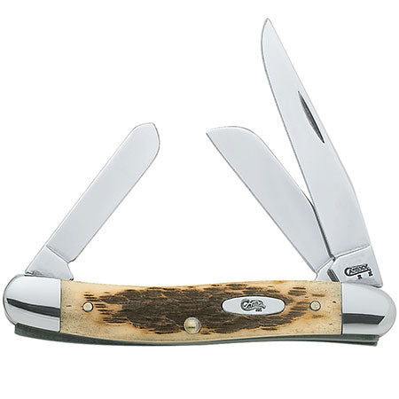 Case XX 039 Medium Stockman CV Amber Bone