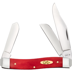 Case XX 10764 Medium Stockman Smooth Dark Red Bone
