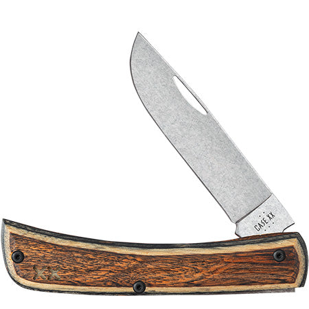 Case XX 10935 Sod Buster Jr Crossroads Brown & Black Laminate Dymalux Wood