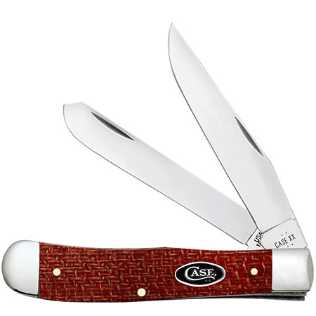 Case XX 12270 Trapper Dark Red Burlap Micarta