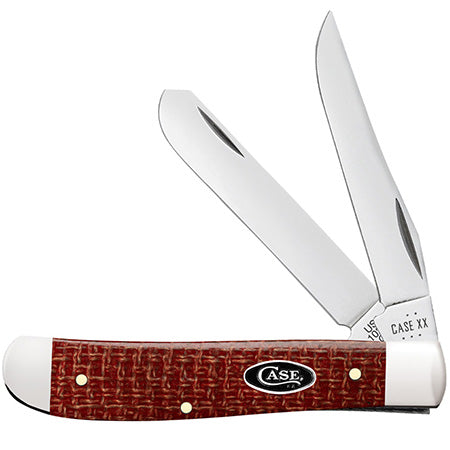 Case XX 12271 Mini Trapper Dark Red Burlap Micarta