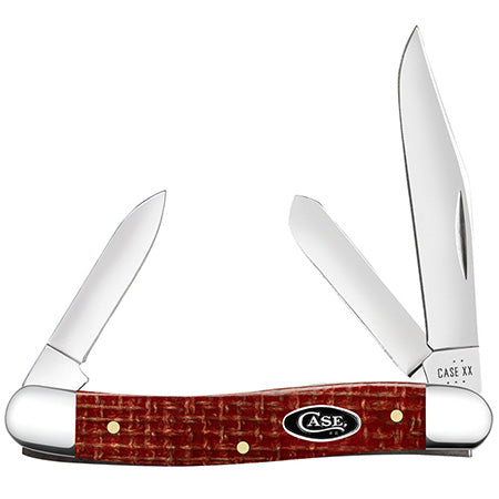 Case XX 12272 Medium Stockman Dark Red Burlap Micarta