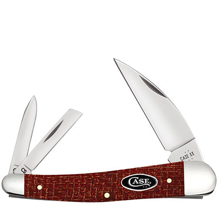 Case XX 12276 Seahorse Whittler Dark Red Burlap Micarta