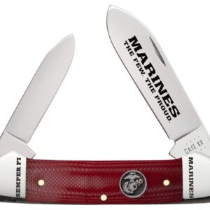 Case XX 13200 Canoe USMC Marines Red G-10
