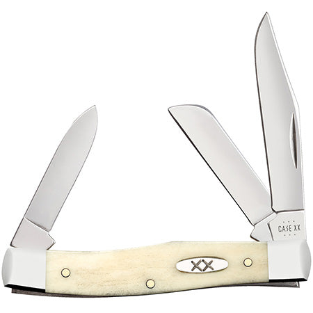 Case XX 13311 Medium Stockman Smooth Natural Bone