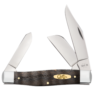 Case XX 14004 Large Stockman Black Curly Oak Wood
