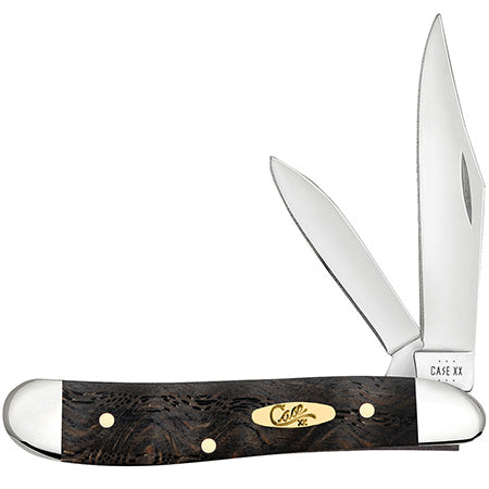 Case XX 14005 Peanut Black Curly Oak Wood