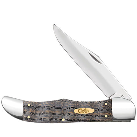 Case XX 14008 Folding Hunter Black Curly Oak Wood