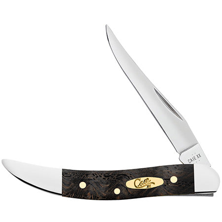 Case XX 14009 Small Texas Toothpick Black Curly Oak Wood