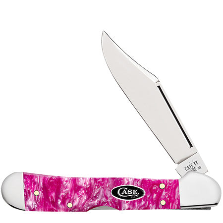 Case XX 16162 Mini Copperlock Pink Crackle Kirinite Smooth