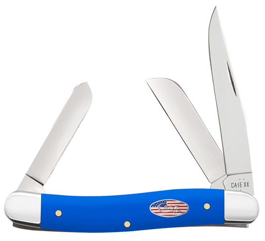 Case XX 16402 Medium Stockman Royal Blue Synthetic