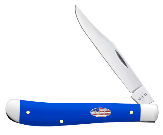 Case XX 16403 Slimline Trapper Royal Blue Synthetic