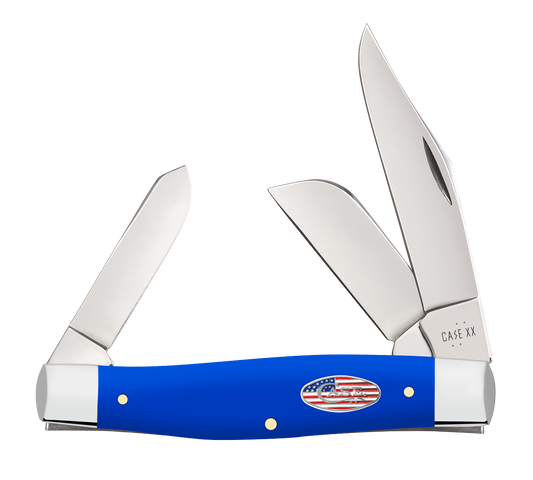 Case XX 16405 Large Stockman Royal Blue Synthetic