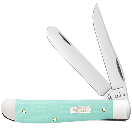Case XX 18101 Mini Trapper Seafoam Green G-10