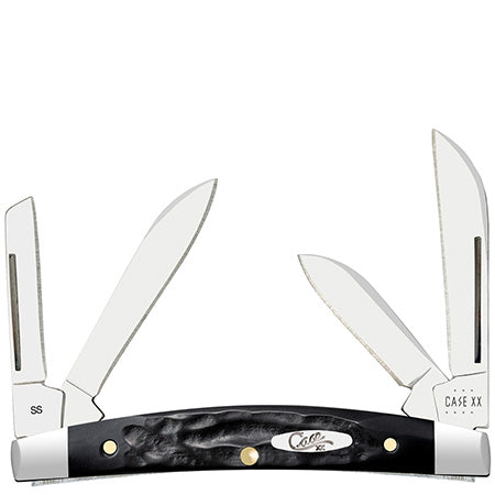 Case XX 18238 Small Congress Rough Black Synthetic
