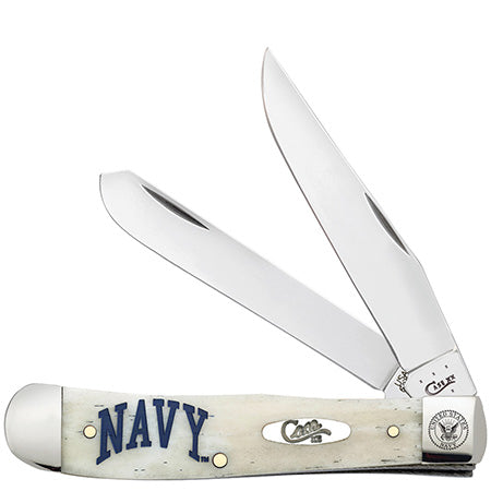 Case XX 22553 Trapper U.S. Navy Natural bone
