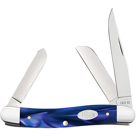 Case XX 23448 Medium Stockman Blue Pearl Kirinite