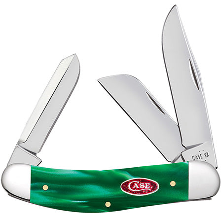 Case XX 24411 Sowbelly Green Pearl Smooth  Kirnite