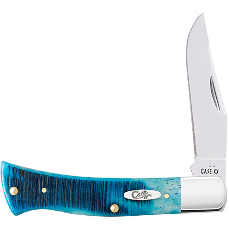 Case XX 25580 Axe Handle Caribbean Blue Bone Sawcut Jig