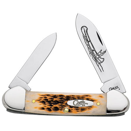 Case XX 263 Canoe Amber Bone CV