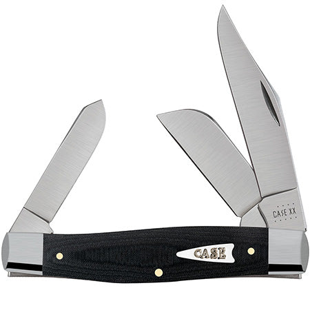 Case XX 27732 Large Stockman Smooth Black Micarta