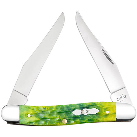 Case XX 27866 Muskrat Green Apple Bone Peach Seed Jig