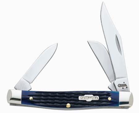 Case XX 2806 Medium Stockman Blue Bone Rogers Jig