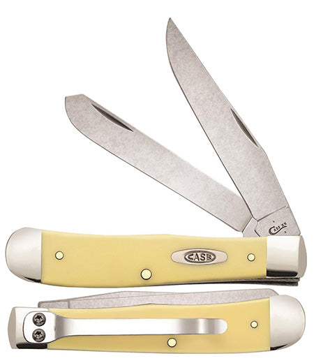 Case XX 30114 Trapper Yellow Synthetic CS W/Clip
