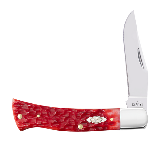 Case XX 31942 Axe Handle CV Peach Seed Jig Dark Red Bone