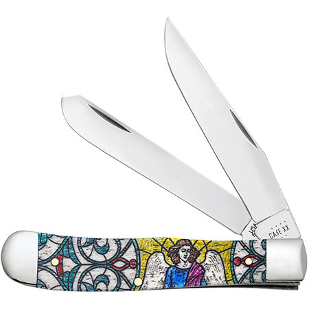 Case XX 38818 Trapper Stained Glass Angle Natural Bone Color Wash