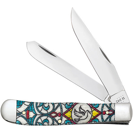 Case XX 38819 Trapper Stained Glass Dove Natural Bone Color Wash