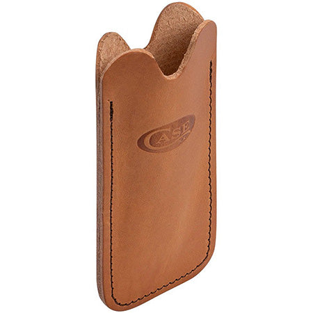 Case XX 41410 Genuine Leather Embossed Slip Pouch for Medium Pocket Knives