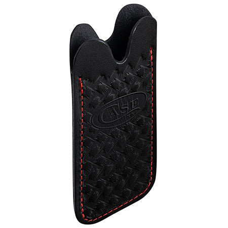 Case XX 41411 Sheath Black Leather Herringbone Slip for Medium Pocket Knife