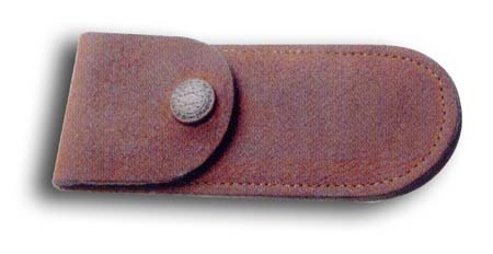 Case XX 50003 Sheath Genuine Brown Soft Leather Pocket Knife Belt