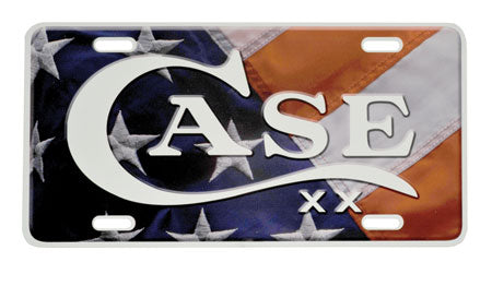 Case XX 50128 USA Flag Aluminum License Plate