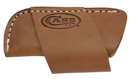 Case XX 50148 Brown Leather Side Draw Pocket Knife Belt Sheath