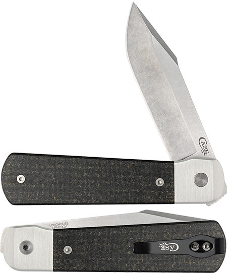 Case XX 50910 Longhouse Black Burlap Micarta