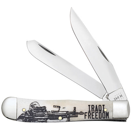 Case XX 50954 Trapper Iraqi Embellished Smooth Natural Bone