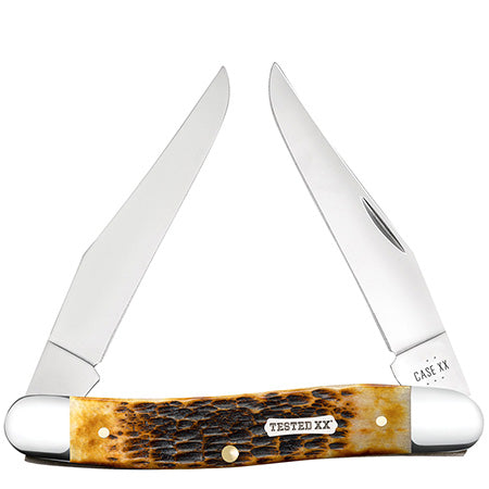 Case XX 51395 Muskrat Burnt Amber Bone