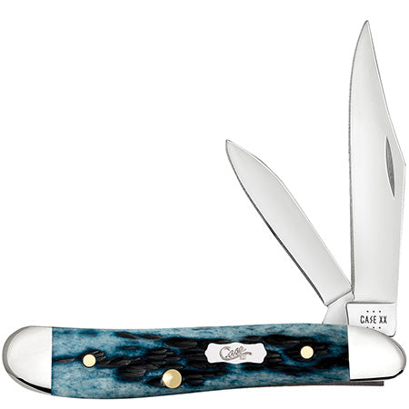 Case XX 51858 Peanut Mediterranean Blue Bone
