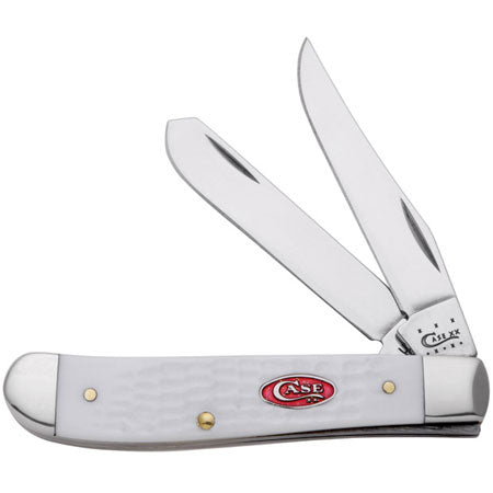 Case XX 60186 Mini Trapper SparXX Jigged Rough White Synthetic