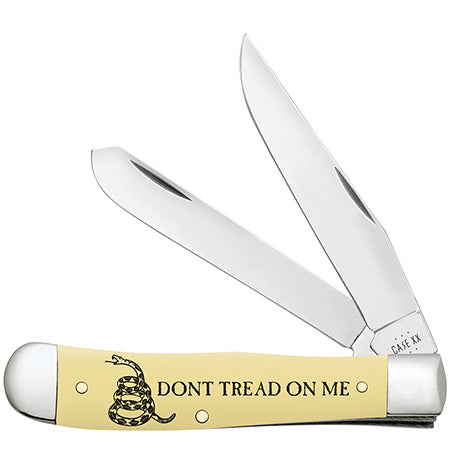 Case XX 6089 Trapper Yellow Synthetic Don't Tread On Me