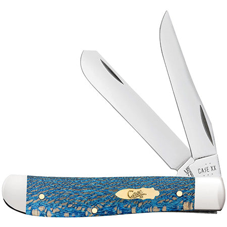 Case XX 63731 Mini Trapper Smooth Blue Sycamore Wood
